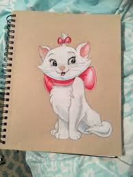 Marie From Astro Cats Prismacolor Drawing Done By And 11 Year Old Disney Character Drawings Disney Drawings Prismacolor Drawing