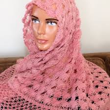 Ein dicker Schal, eine Tube, rosa, Loop, Rundschal aus baumwolle, weich,  ökologisch, winterschal