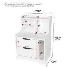 Elegant, fine workmanship, beautiful and fashion. Elecwish White Nightstand Bedside End Table 2 Drawers Organizer Book Storage Bedroom Wood