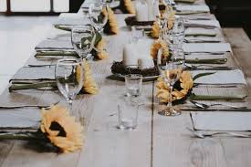Another great idea to make the table setting an extra bit special is to hand dye your napkins. Individual Wedding Table Set Up The Wedding Secret Magazine