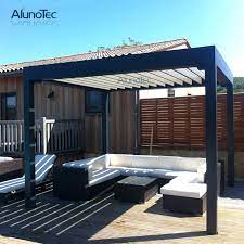Each open air visscher gazebo is built using solid spf wood construction and features a durable metal roof. 100 Waterproof Gazebo Leisure Garden Motorized Louvered Roof Aluminum Outdoor Pergola Buy Outdoor Pergola Aluminium Pergola Motorized Louvered Roof Product On Aluminum Pergola Alunotec