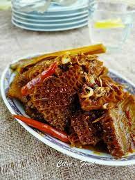 Citra S Home Diary Resep Babat Gongso Pedas Indonesian Spicy Stir Fry Beef Tripe Offal Recipes Tripe Recipes Beef Tripe