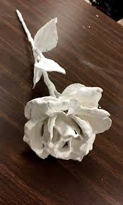 Mix Some Plaster Of Paris And Paint It On An Artificial Flower When Dry Spray Paint It Gold Album On Imgur