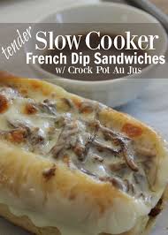 Looking For An Easy Beef Crock Pot Dinner This French Dip Crock Pot Slow Cooker Rec Easy Crockpot Dinners Dinner Recipes Crockpot Crockpot Recipes Slow Cooker
