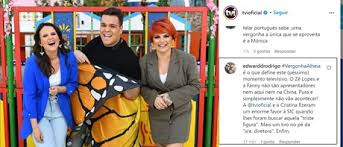 January 23, 2021 post a comment. Fanny Arrebentinha E Ze Lopes Recebem Nota Negativa Na Estreia No Somos Portugal E Nem Cristina Se Safa Das Criticas Nacional Flash