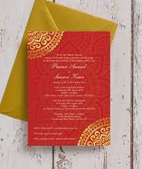 Red Gold Mandala Indian Asian Wedding Invitation Indian Wedding Cards Hindu Wedding Invitations Asian Wedding Invitations