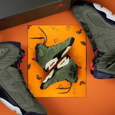Travis Scott Air Jordan 6 Hero Premium Sneakers Poster Etsy Sneaker Posters Air Jordans Shoe Poster