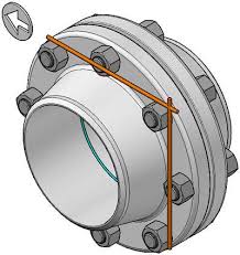 flanges general bolt hole orientation flange bolt holes