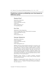 In this case, the top 20% clients account for 165% of profits, the middle 60% earn a modest 15% of profits, and the bottom 20% lose 80% of the company's net profits. Pdf Predicting Customer Profitability Over Time Based On Rfm Time Series