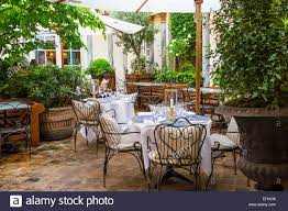 Courtyard Cafe At Ralph Lauren Boutique Saint Germain Des Pres Paris France Stock Photo Courtyard Cafe Courtyard French Cafe