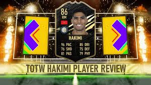 Latest fifa 21 players watched by you. Fifa 21 Totw Hakimi 86 Player Review Youtube