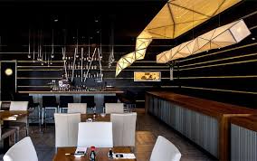 Sushi Restaurant With Origami Lights Sushi Restaurants Hospital Interior Design Origami Lights