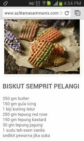Terima kasih | saidatulakma lembutnya kek pelangi mkn pns2 ni. Resepi My Biskut Suji Pelangi Resepikek Camored Com