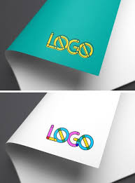 Beautiful Free Psd Mockup Of Full Color Paper Logo Mockup Download This Free Photoshop From The Original Source Of Gra Paper Logo Logo Mockup Free Logo Mockup