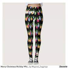 You've landed on the best christmas card idea, picked out the perfect photo, have your mailing list ready to go, and now it's time to write your christmas card message! Merry Christmas Holiday Wishes Leggings Beautiful Yoga Pants Exercise Leggings And Runn Womens Christmas Leggings Christmas Leggings Outfit Inspirations
