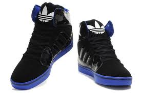 Black And Blue Adidas Shoes Pin By Elvin Yang On Hightops Adidas Shoes Women Adidas High Tops Adidas Shoes Outlet
