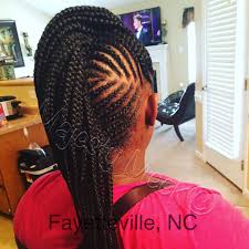 In this style that look has been created by dutch braiding the center. Feed In Mohawk Braids Hair Styles Feed In Braids Hairstyles Braided Hairstyles
