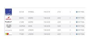 Moon Landing Among Flights Listed On Ben Gurion Airport