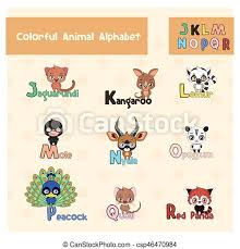P o r j h e r i c a l l e n q ue j a c i n t o animales con la letra a 2. Animal Abc From Letter J R Canstock