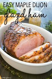 Dijon Maple Glazed Ham Holiday Ham The Busy Baker Recipe In 2020 Ham Recipes Roasted Ham Recipes