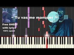 Tu Vas Me Manquer Piano Tutorial With Lyrics Free Sheet Youtube Tu Vas Me Manquer Partition Piano Debutant Piano Debutant