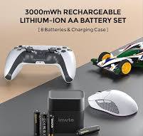 Amazon.com: imuto Rechargeable aa Batteries with Charger ...