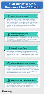 Five Benefits Of A Business Line Of Credit Bizzloans Co Nz Line Of Credit Personal Line Of Credit Business Capital