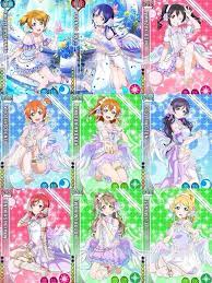 New Angel Cards Love Live School Idol Project Kartu Seni Anime Gadis Animasi