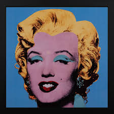 When andy was eight years old, he was sick in bed for several months, and his artistic mother gave him his first drawing lessons. Andy Warhol Framed Print Marilyn Shot Blue 1964 30 X 30 Cm