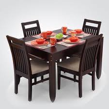 Browse the collection of dining tables and chairs at homebase. Rectangular Brown Modern 4 Seater Dining Table Set For Home Rs 49500 Set Id 22580486055