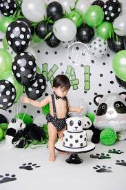 1st Birthday Birthday Decorations For Kids Panda Cake Smash First Birthday Session Christy Co Photography Panda Birthday Party Decorations Panda Birthday Party Panda Birthday Decorations