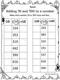 Arachnid Adding And Subtracting 10 20 100 200 Math Worksheets Mental Maths Worksheets Mental Math