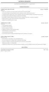 correctional nurse resume sample
