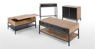 Ultra conviviale, la table basse ronde pier import va vous faire tourner la tête! Lomond Console Table Mango Wood And Black Made Com Table Basse Modulable Table Basse Avec Plateau Relevable Table Basse Rangement