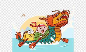 Every year it is celebrated with the eating of rice dumplings and, most famously, the dragon boat races after which the celebration is named. Zongzi Dragon Boat Festival Dragon Boat Race Dragon Racing Fictional Character Png Pngwing