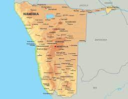 United nations geoscheme for africa. Mapa Namibia Zobacz Usytuowanie Namibia