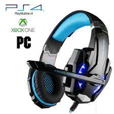Pro Gamer Ps4 Headset For Playstation 4 Xbox One Pc Computer Blue Headphones Ebay Pinterest Fortnite Games Wi Pc Headphones Gaming Headphones Ps4 Headset