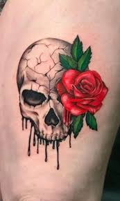 8 skulls and roses tattoos designs; Skull Tattoos Their Different Meanings Plus Ideas Photos