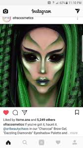 Alien face paint inspiration