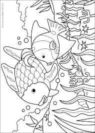 Fishes coloring sheets are very popular with kids, who take immense pleasure drawing and painting these aquatic creatures. Mother And Son Fish Color Page Fish Coloring Page Coloring Books Rainbow Fish Coloring Page