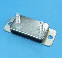 Auspuff Gummi Silikon Halterung gegen Vibrationen mit M8 Bolzen 92 x 36 mm  M8