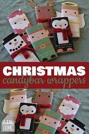 Wrap your chocolate bars with these fun holiday candy wrappers to make easy party favors! Last Minute Presents Christmas Candy Bar Wrappers Dabble Home