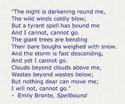 Spellbound Emily Bronte Poems Poetry Emily Bronte