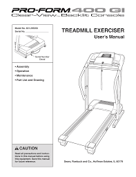 Xp 650 e 831.29606.1 / #613817. Proform 400 Gi Treadmill User S Manual Manualzz