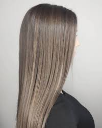 Ash Brown Hair With Smokey Balayage Finish Long Straight Hair Ash Brown Hair Color Light Ash Brown Hair Brown Blonde Hair