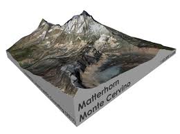 Matterhorn Monte Cervino Map 6 15 2 Cm By Smart Mapps Consulting On Shapeways Matterhorn Shapeways Relief Map