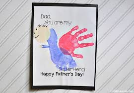 This fathers day fishing card idea is super cute. Make Your Own Handprint Fathers Day Card With Printable