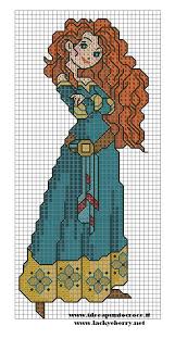 Merida Punto Croce By Syra1974 On Deviantart Disney Cross Stitch Disney Cross Stitch Patterns Cross Stitch