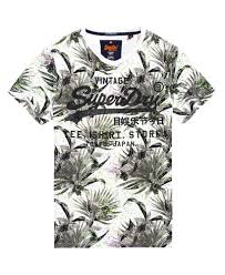 Superdry Shirt Shop All Over Print T Shirt Mens T Shirts