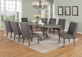 Mismatched bedding sets purchased from the outlet must be accepted as a set at the time of delivery. Best Quality D25 9pc Gy 9 Pc Gracie Oaks Desjardins Denville Antique Rustic Grey Finish Wood Dining Table Set Grey Chairs